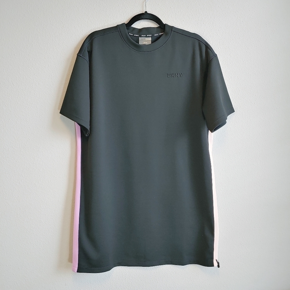 DKNY Sport Womens Sweatshirt Dress Sz S Lounge Athleisure